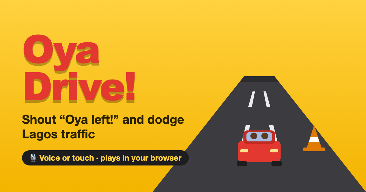 Oya Drive! voice-controlled driving game by HS Advanced Technology